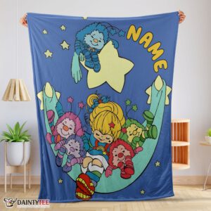 Top Rainbow Brite Sleeping On The Star Blanket Fleece Customized Blanket