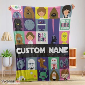 Top Star Wars Characters Cartoon Cute Customized Blanket