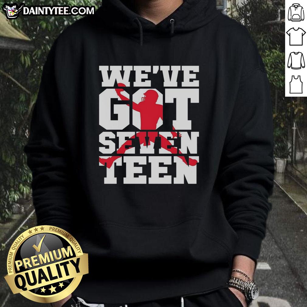 Awesome Buffalo Bills Weve Got Seventeen Hoodie in navy blue, featuring bold team graphics and a comfortable fit.