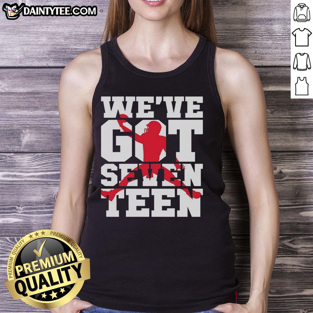 Alt Text: Awesome Buffalo Bills We've Got Seventeen tank top in blue with bold team logo, perfect for game day attire.
