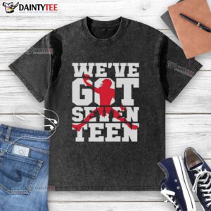 Awesome Buffalo Bills We've Got Seventeen washed t-shirt featuring vibrant team colors and logo, perfect for fans.