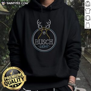 Awesome Busch Light Deer Neon Hoodie featuring vibrant graphics and a cozy design, perfect for outdoor enthusiasts.