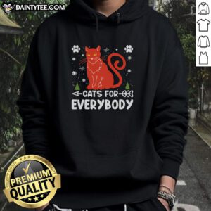 Awesome Cats For Everybody Hoodie featuring playful cat graphics, perfect for cat lovers and cozy casual wear.