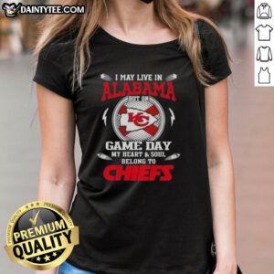 Awesome Kansas City Chiefs ladies tee showcasing team pride, perfect for game day in Arkansas. Shop now!