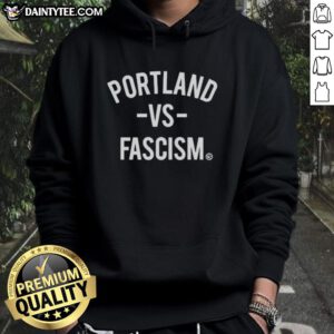 Awesome Portland Vs Fascism hoodie featuring a frog design at a Portland protest, symbolizing activism and resistance.