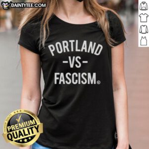 Awesome Portland Vs Fascism Frog Protest Ladies Tee showcasing a vibrant design promoting unity and activism in Portland.