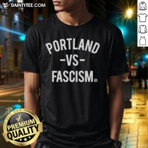 Awesome Portland Vs Fascism T-Shirt featuring a frog design, showcasing vibrant protest art against fascism in Portland.