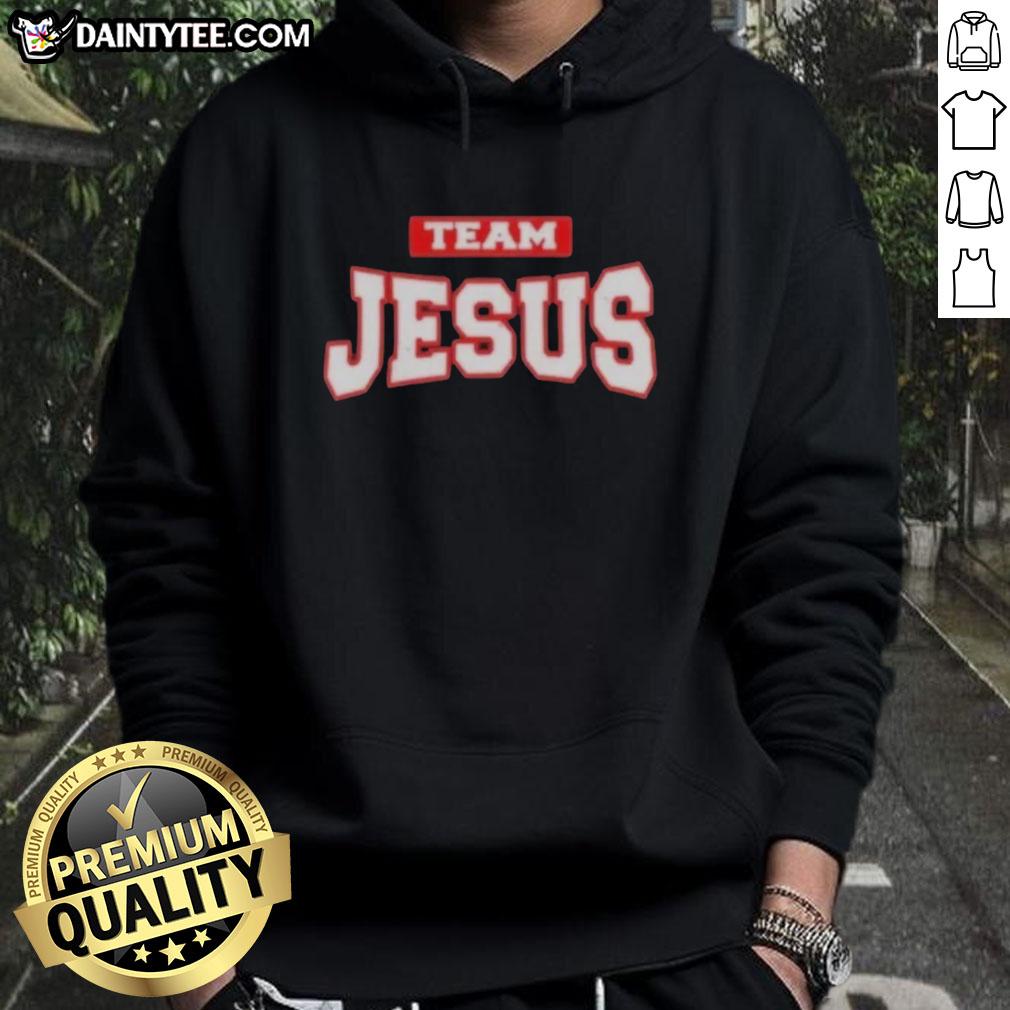 Awesome Team Jesus Christian Patriot Hoodie featuring bold graphics and a comfortable fit for faith-driven individuals.