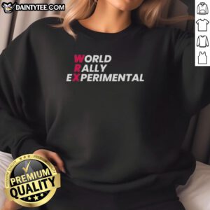 Awesome World Rally Experimental Essential Sweatshirt in vibrant colors, perfect for casual outings and rally enthusiasts.