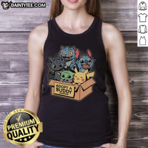 Adorable tank top featuring the 'Cute Adopt A Buddy Animal Game' design, perfect for animal lovers and gamers.