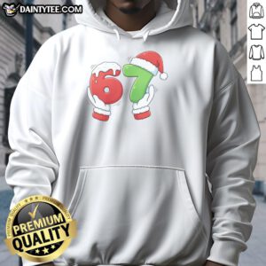 Alt Text: Funny Christmas meme featuring Santa Claus hands on a hoodie, perfect for holiday laughs and festive spirit.