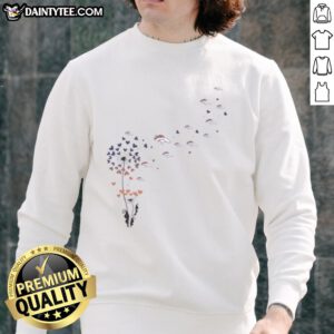 Good Dandelion Flower Denver Broncos football logo sweatshirt for fans, showcasing vibrant colors and team spirit.
