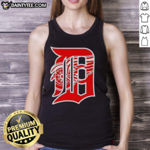 Good Detroit Tigers X Red Wings logo mashup tank top showcasing team spirit and style for sports fans.
