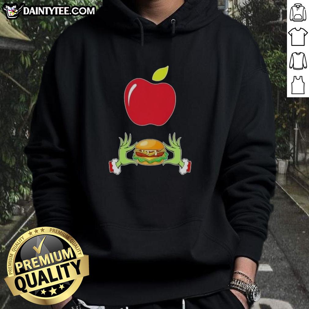 Good Grinch Hands Love Applebee's Merry Christmas Hoodie featuring festive design and holiday spirit.