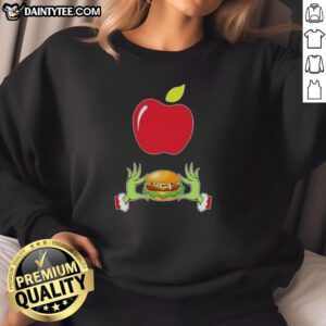 Good Grinch Hands Love Applebee's Merry Christmas Sweatshirt featuring festive design and vibrant colors for holiday cheer.
