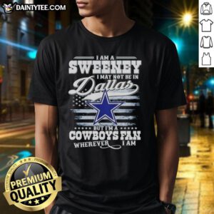 Good I Am A Sweene T-Shirt for Cowboys fans, showcasing pride for Dallas team spirit, no matter the location.