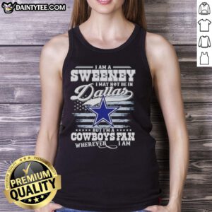 Good I Am A Sweene tank top for Cowboys fans, perfect for showing team spirit anywhere, even outside Dallas.