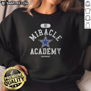 Dallas Cowboys Miracle Academy Nahmias sweatshirt featuring team colors and logo, perfect for fans and casual wear.