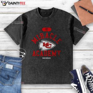 Kansas City Chiefs Miracle Academy Nahmias Washed T-Shirt featuring team colors and logo, perfect for fans.