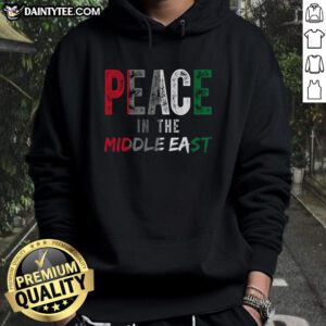 Palestine flag hoodie promoting peace in the Middle East, featuring vibrant colors and a stylish design for supporters.