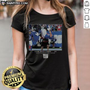 Hot Cam Skattebo Black New York Giants NFL Flash Features Week 3 Ladies Tee showcasing team pride and style.