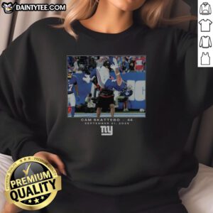 Hot Cam Skattebo Black New York Giants NFL sweatshirt featuring Flash Features design for Week 3 game day style.