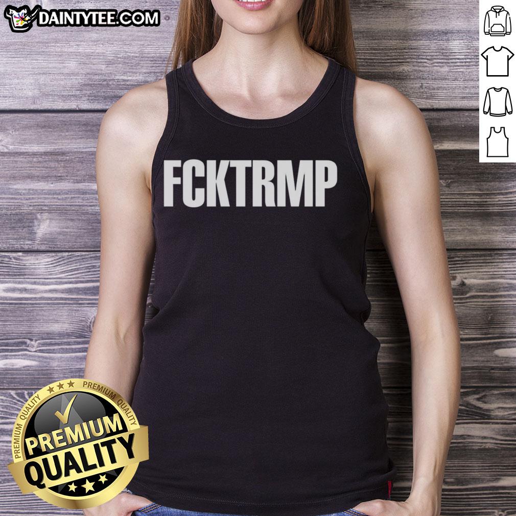 Stylish 'Nice Hot Fck Trump' tank top featuring bold lettering for political statement and casual wear.