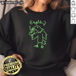 Official Eagle Philadelphia Eagles Kelly Green Sweatshirt featuring vibrant team colors and logo, perfect for fans.