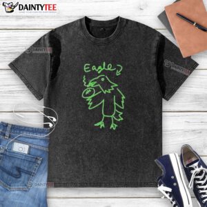 Alt Text: Official Philadelphia Eagles Kelly Green Washed T-Shirt featuring team logo, perfect for game day and casual wear.