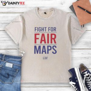 Premium Fight For Fair Maps LDF Washed T-Shirt in soft cotton, featuring a unique design for eco-conscious fashion enthusiasts.