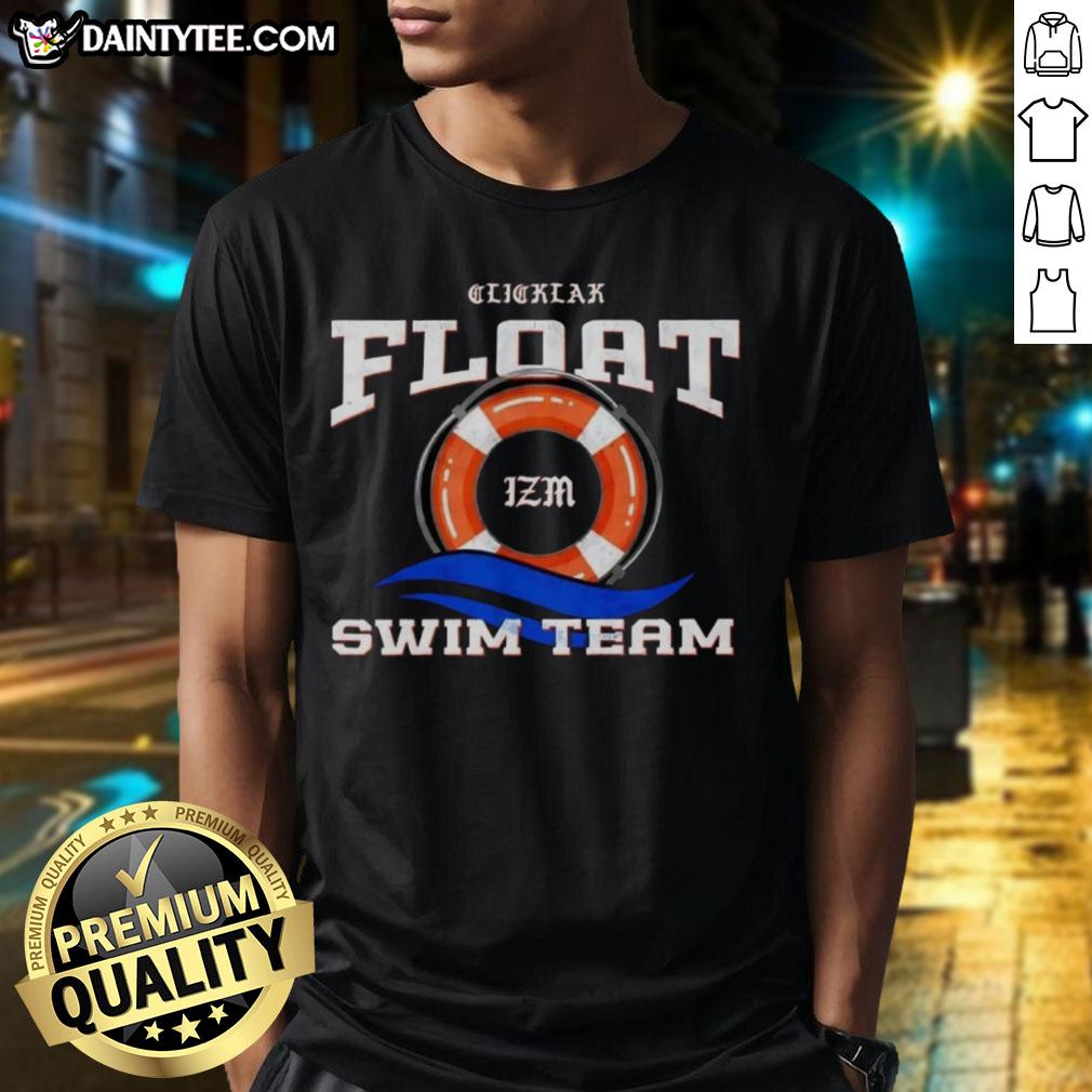 Pretty Izm Float Swim Team Music T-Shirt featuring vibrant colors and a stylish design perfect for swimmers and music lovers.