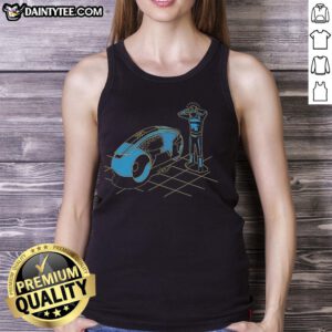 Sheldon Cooper Tron tank top from The Big Bang Theory featuring vibrant colors and iconic design, perfect for fans.