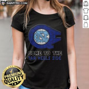 Official Star Wars Tar Heels ladies tee featuring a stylish design perfect for fans and stylish UNC supporters.