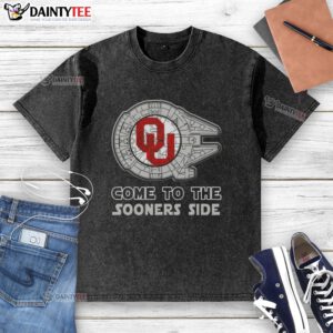 Official Star Wars Come To The Oklahoma Sooners side washed t-shirt, featuring a vibrant design perfect for fans.