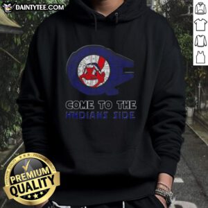 Premium Star Wars Cleveland Indians Side Hoodie featuring iconic designs for fans of both franchises.