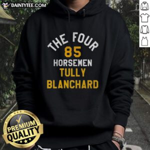 Pretty Tully Blanchard The Horsemen 85 hoodie featuring iconic wrestling design and vibrant colors, perfect for fans.