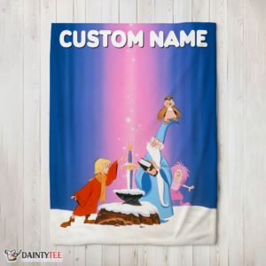 Top Disney The Sword In The Stone Magic And Wonder Blanket Fleece Customized Blanket