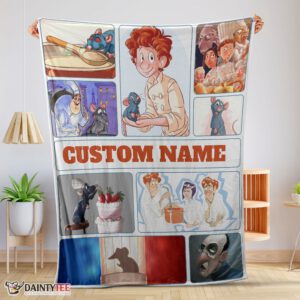 Top Pixar Ratatouille Linguini And Remy With Friends Blanket Fleece Customized Blanket