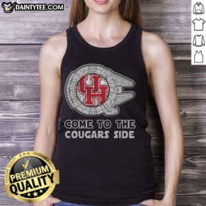 Stylish Houston Cougars tank top featuring a Star Wars design, perfect for fans and summer wear.