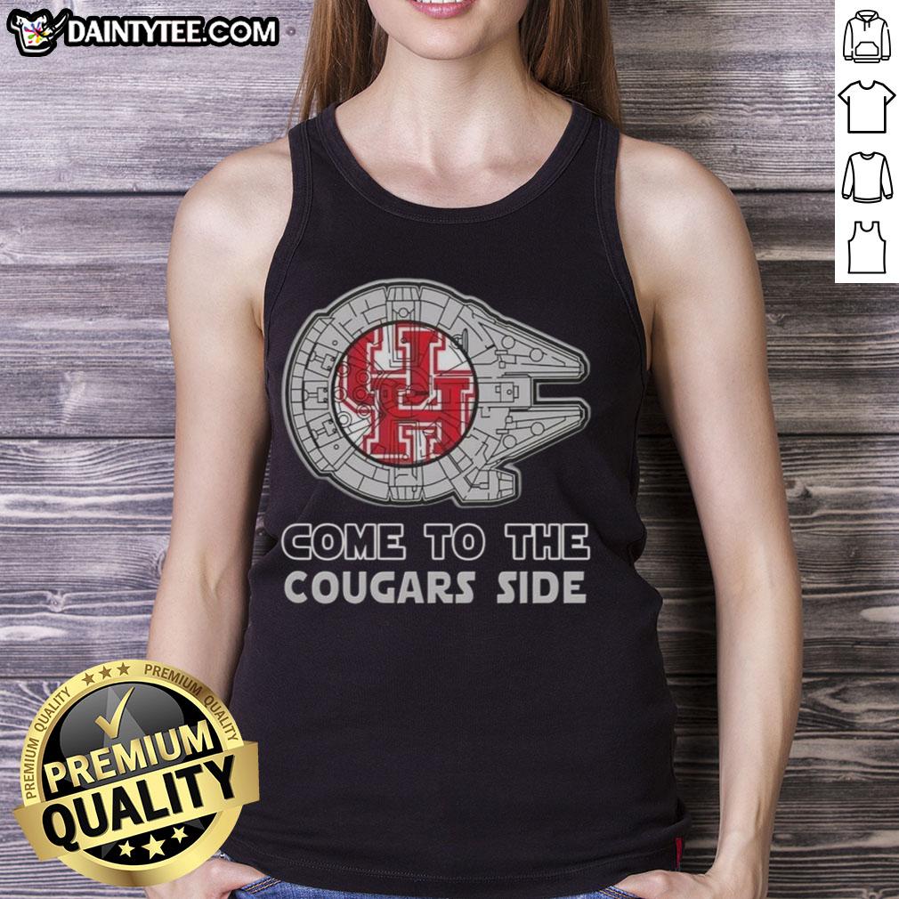 Stylish Houston Cougars tank top featuring a Star Wars design, perfect for fans and summer wear.