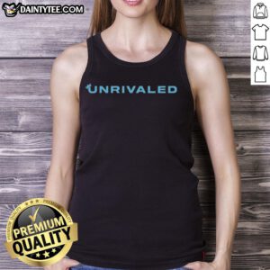 Breanna Stewart and Napheesa Collier showcasing Unrivaled wordmark logo tank tops in a vibrant sports setting.