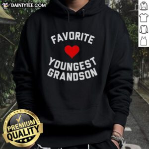 Youngest grandson wearing an awesome heart hoodie, showcasing love and style for grandparents. Perfect family gift!