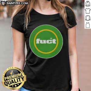 Alt Text: Awesome Fuct Circle Logo Ladies Tee featuring vibrant design and comfortable fit for stylish casual wear.