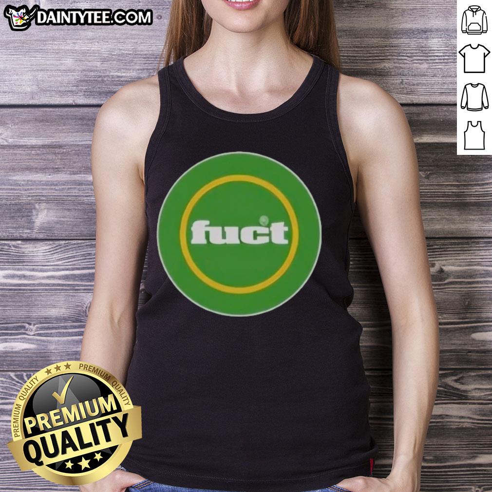 Awesome Fuct Circle Logo Tank Top featuring a bold graphic design on a stylish sleeveless shirt for casual wear.