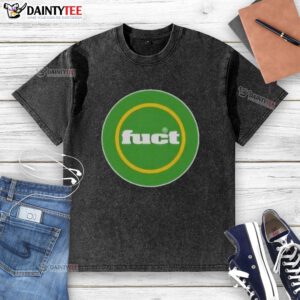 Awesome Fuct Circle Logo on a Washed T-Shirt, featuring a stylish design for casual wear.