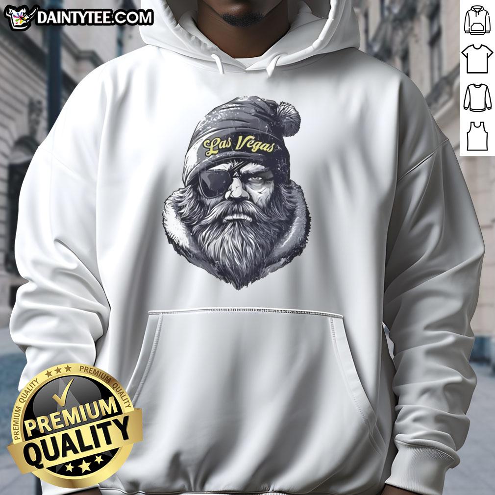 Awesome Las Vegas Raiders mascot wearing a beanie and sunglasses, cheerfully promoting team spirit in a stylish hoodie.