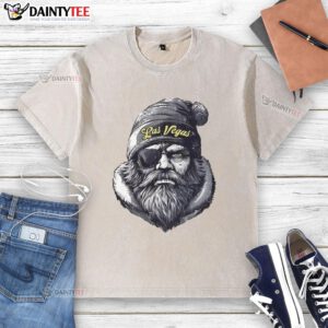 Alt Text: Awesome Las Vegas Raiders mascot in a beanie and sunglasses, showcasing a stylish washed t-shirt at a game event.