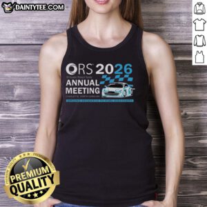 Alt Text: Awesome ORS 2026 Annual Meeting tank top featuring vibrant design and event logo for orthopedic research enthusiasts.