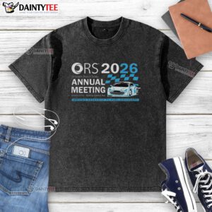 Awesome ORS 2026 Annual Meeting washed t-shirt featuring a stylish design and vibrant colors for event attendees.