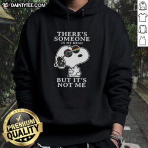 Awesome Peanuts Snoopy hoodie featuring the quote 'There's someone in my head but it's not me' for fans of Peanuts comics.